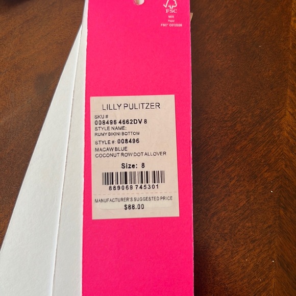 Lilly Pulitzer Bathing Suit bottom Size 8 - Picture 6 of 7